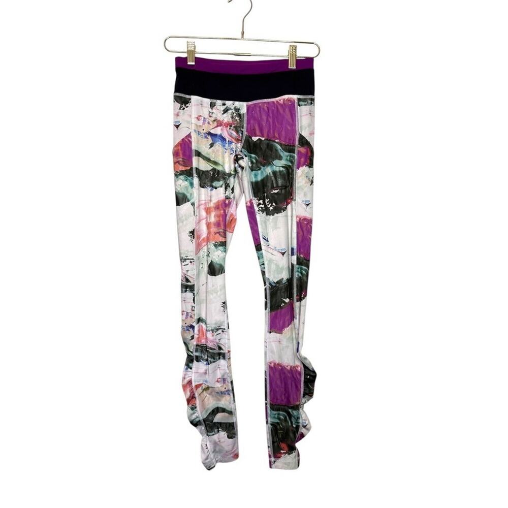 Lululemon 28" Speed Tight III Luxtreme Pigment Wave‎ Black Regal Plum Women 4